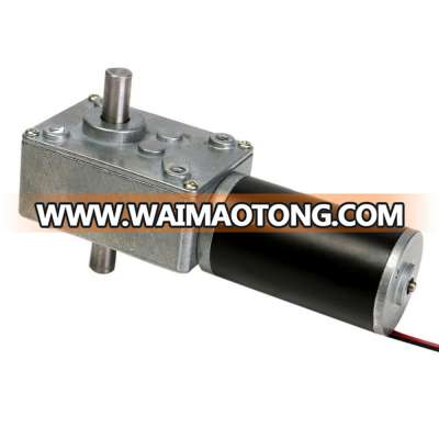 dc 12v double shaft electric dc worm gear box reduction motor