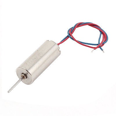 DC 2.0-4.0V 4mm mini motor with airscrew 60000RPM 2-Wires Cylinder Coreless Motor for RC Helicopter