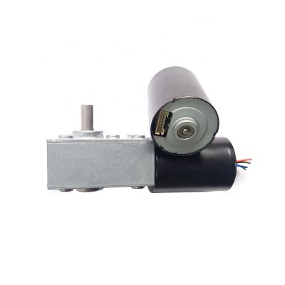 Amazon hot selling self locking metal worm gear 24v dc motor