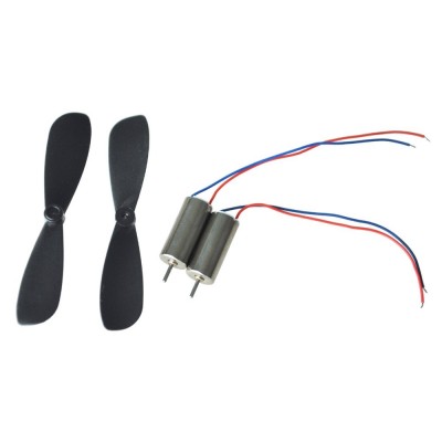 micro 6mm DC 1.5V-6V 50000RPM Magnet Coreless Motor with 45mm propellers for drone rC Model Helicopter Toy